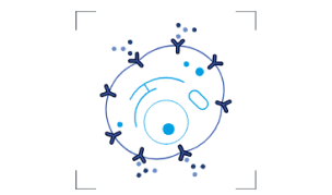 TTFields icon with concentric targeting indicators